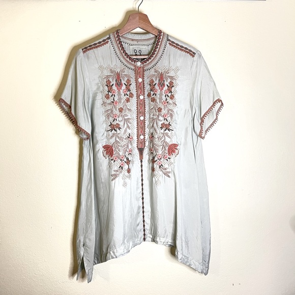 Johnny Was KOBA CUPRA BLOUSE - Picture 4 of 14